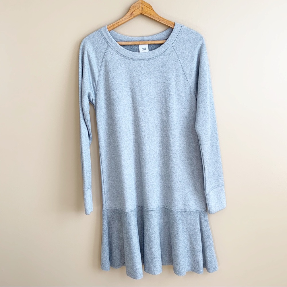 Cabi Flashdance gray sweatshirt dress RELISTED - Picture 1 of 8